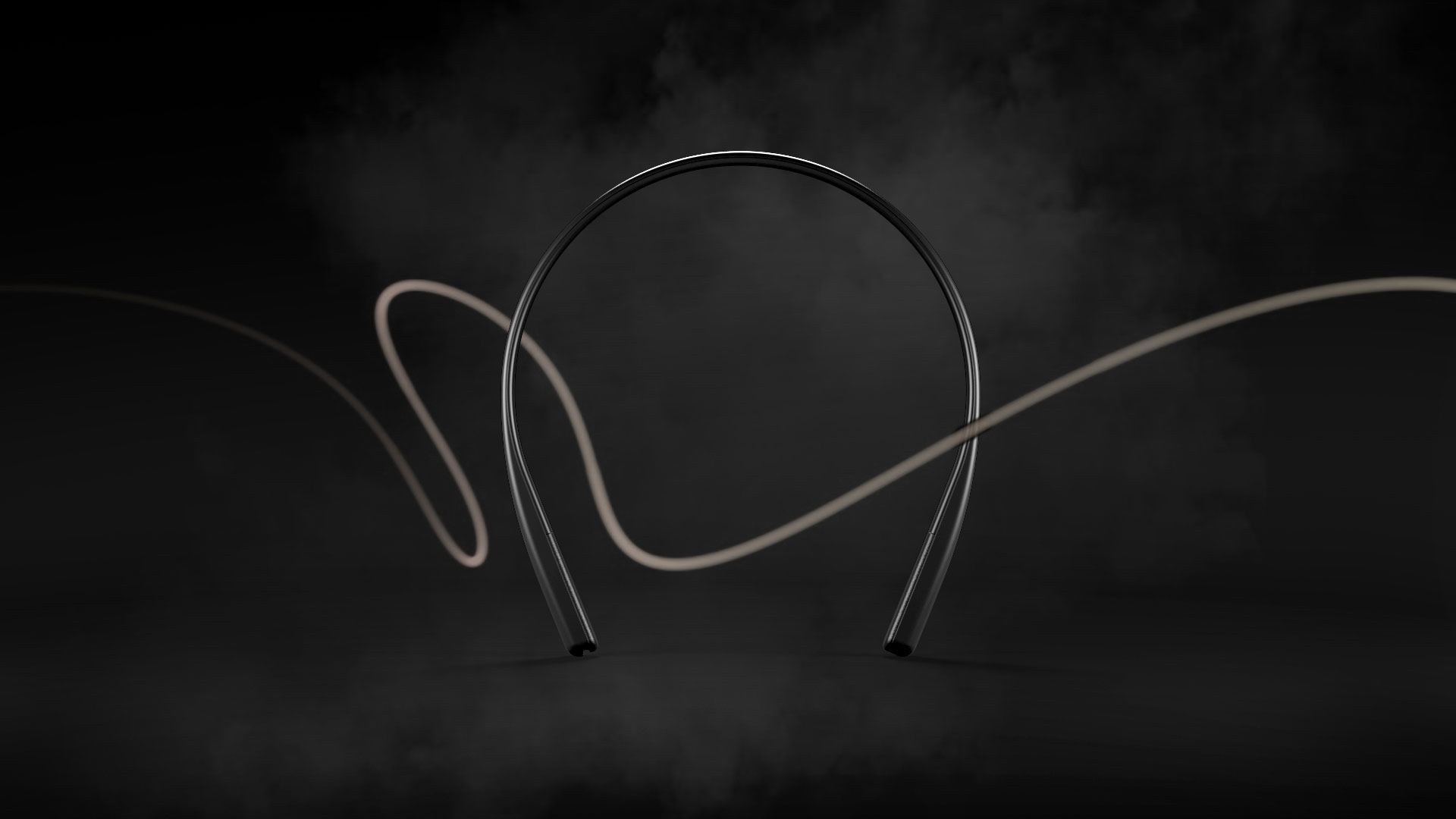 Bone headphones smoke render