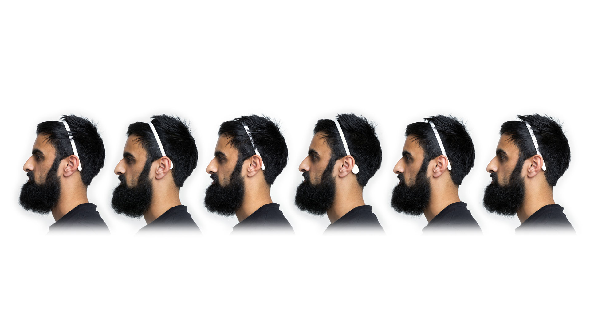 Bone headphones soft modelling