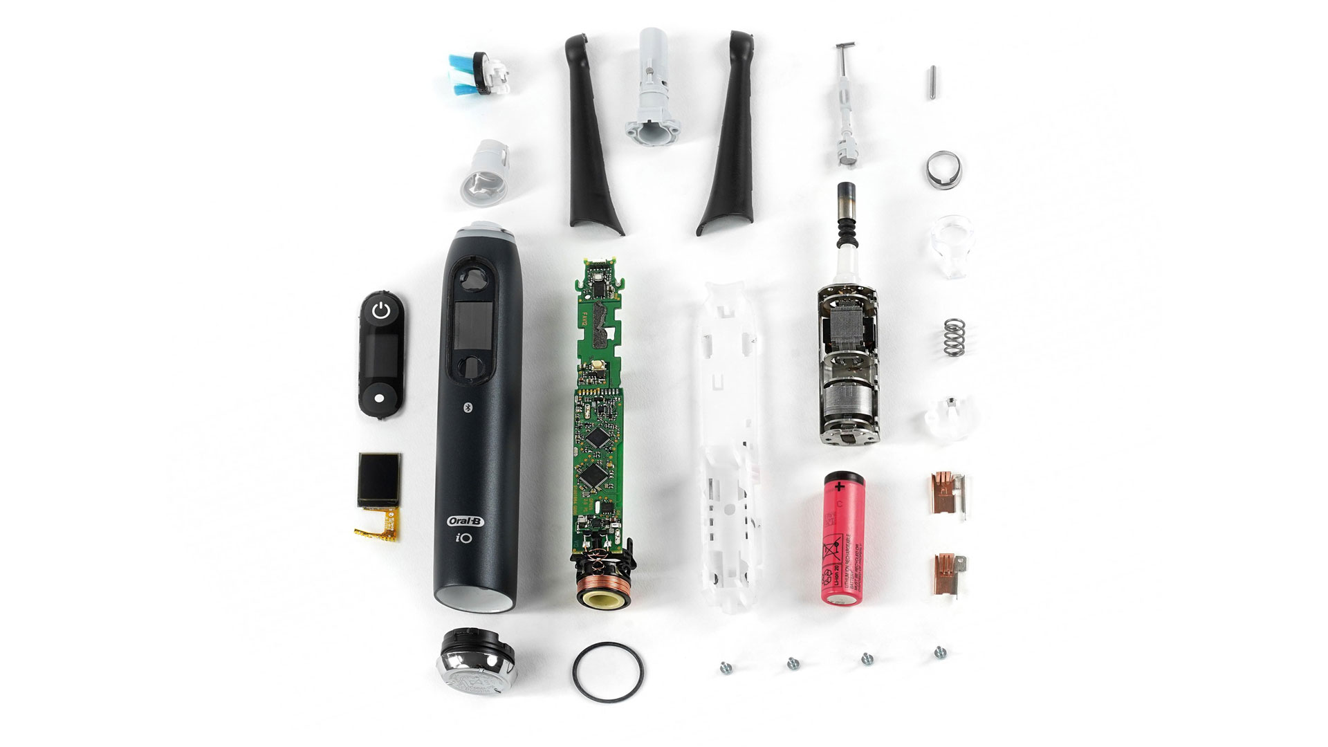 Internals of electric toothbrush